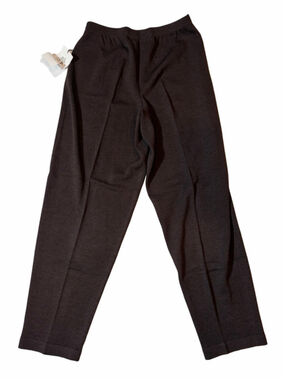 Baobei New York Brown Wool Blend Knit Pull On Pants Wide Leg L NWT